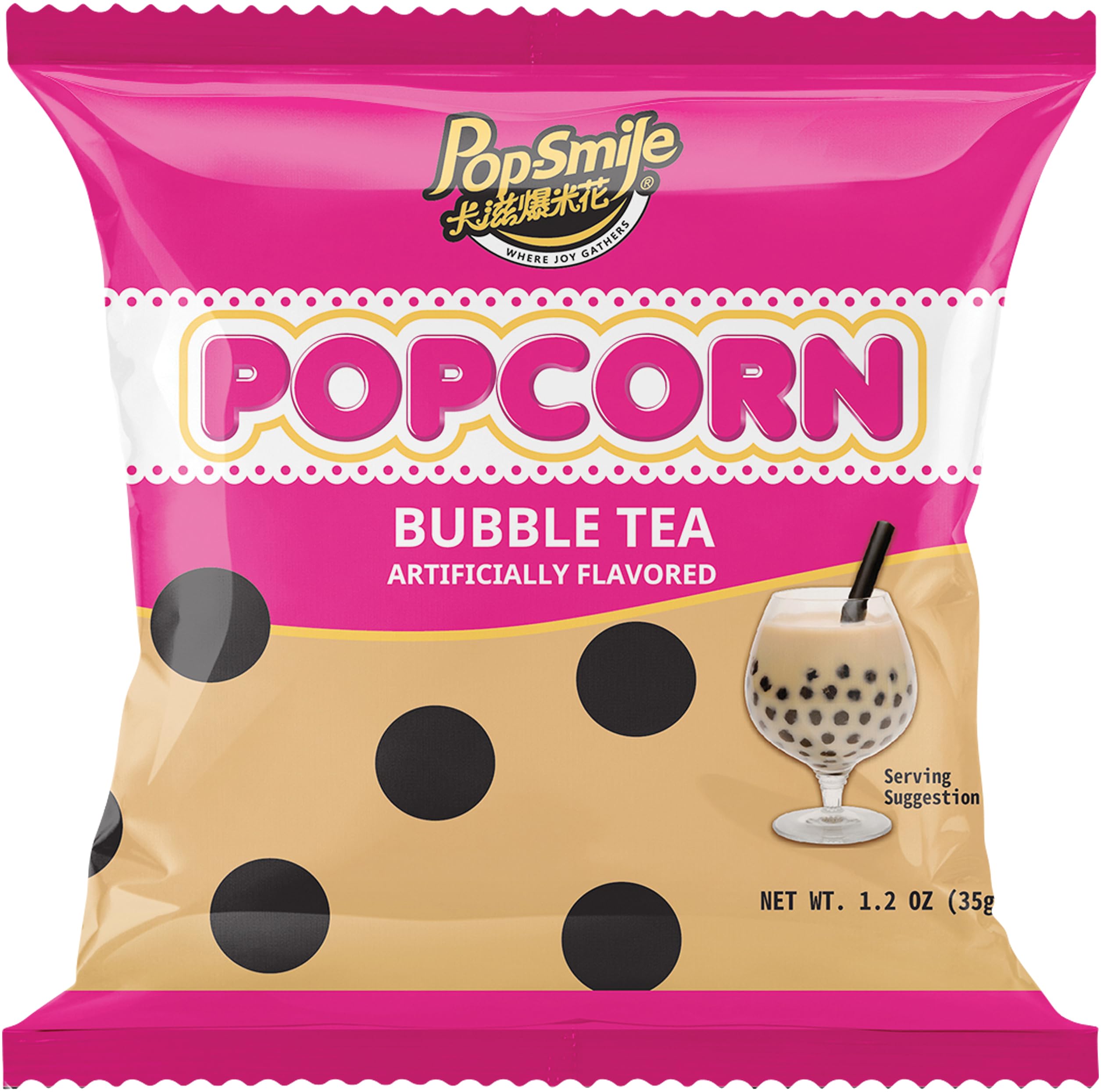 POP-SMILE Palomitas de maíz caramelizadas - ideal para niños - ideal para ver películas - sabores cremosos y auténticos 